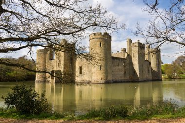 Bodium Castle in East Sussex, England clipart