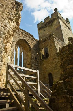 Ortaçağ taş castle Harabeleri iç