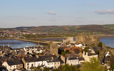 Conwy Castle Kuzey Galler içinde yer alan bir Unesco Dünya Herita olduğunu