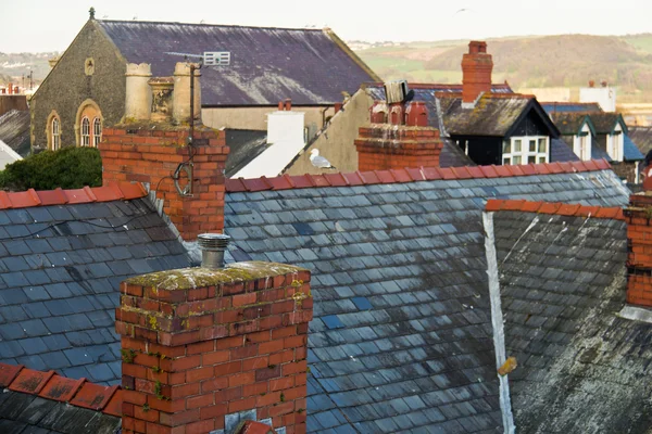 Rooftops from old, european homes — Stock Photo, Image