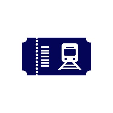 Tren Bilet Simgesi tasarım logo vektör şablonu, Simge Sembolü, Yaratıcı Tasarım konsepti