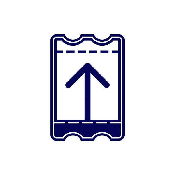Modèle Vectoriel Logo Conception Icône Billet Symbole Icône Concept Conception — Image vectorielle
