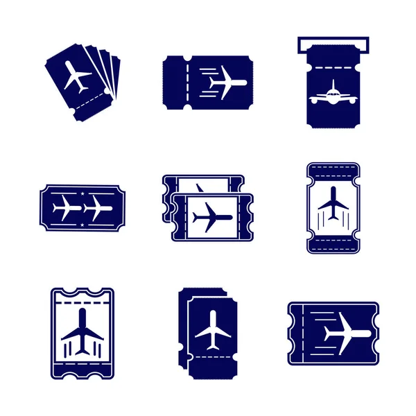 Plane Ticket Icon Design Logo Vector Template Icon Symbol Creative — 스톡 벡터