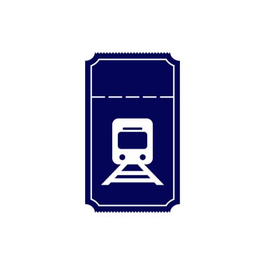 Tren Bilet Simgesi tasarım logo vektör şablonu, Simge Sembolü, Yaratıcı Tasarım konsepti