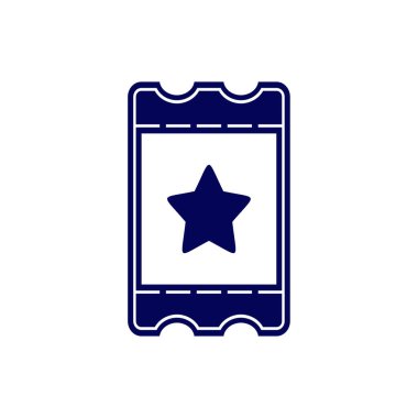 Yıldız Bilet Simgesi tasarım logo vektör şablonu, Simge Sembolü, Yaratıcı Tasarım konsepti