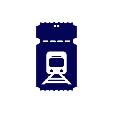 Tren Bilet Simgesi tasarım logo vektör şablonu, Simge Sembolü, Yaratıcı Tasarım konsepti