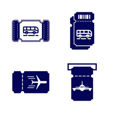 Bilet simgesi tasarım logo vektör şablonu, Simge Sembolü, Yaratıcı tasarım konsepti