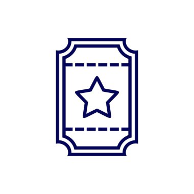 Yıldız Bilet Simgesi tasarım logo vektör şablonu, Simge Sembolü, Yaratıcı Tasarım konsepti