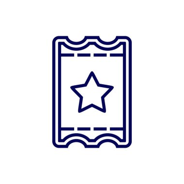 Yıldız Bilet Simgesi tasarım logo vektör şablonu, Simge Sembolü, Yaratıcı Tasarım konsepti