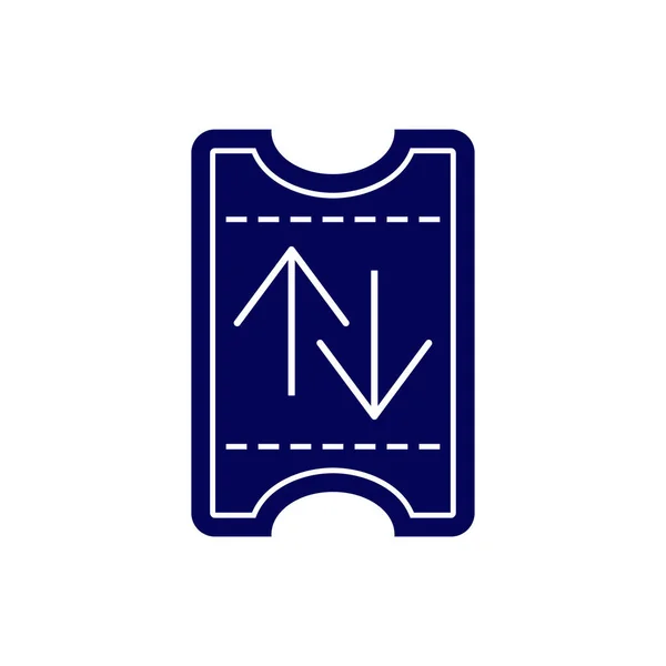 Ticket Icon Design Logo Vector Template Icon Symbol Creative Design — Stock Vector
