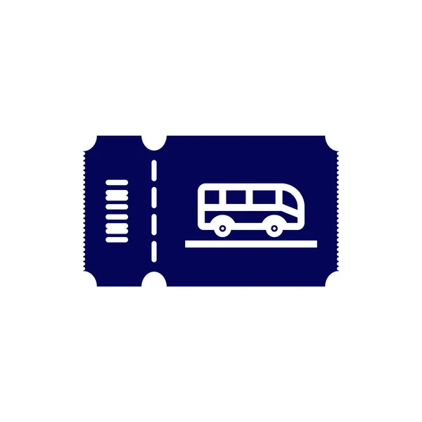 Modèle Vectoriel Logo Conception Icône Billet Bus Symbole Icône Concept — Image vectorielle