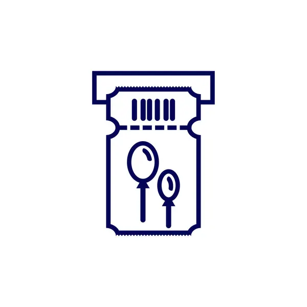 Plantilla Vector Logotipo Diseño Icono Entrada Símbolo Icono Concepto Diseño — Vector de stock