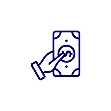 Para logosu tasarım vektör şablonu, iş logosu tasarım konsepti, simge sembolü