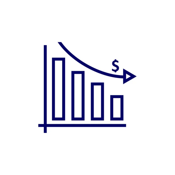 Statistieken Geld Logo Design Vector Template Business Logo Design Concept — Stockvector