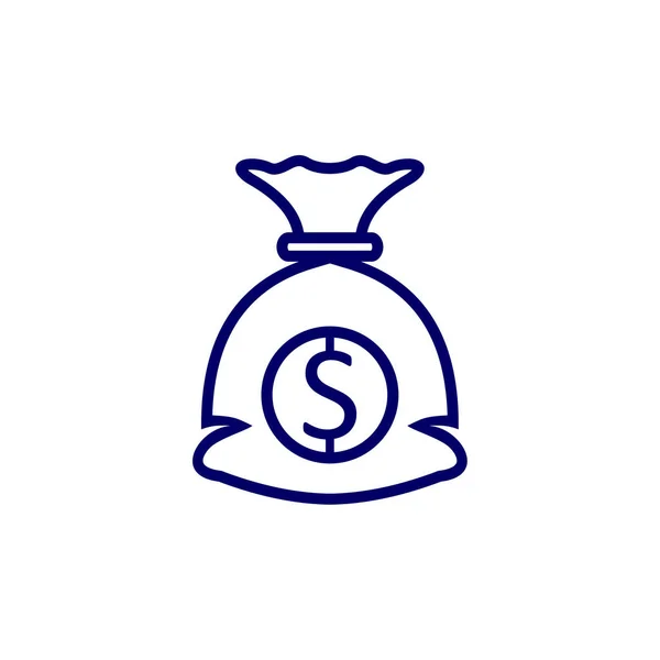 Geld Logo Design Vektor Vorlage Business Logo Design Konzept Icon — Stockvektor