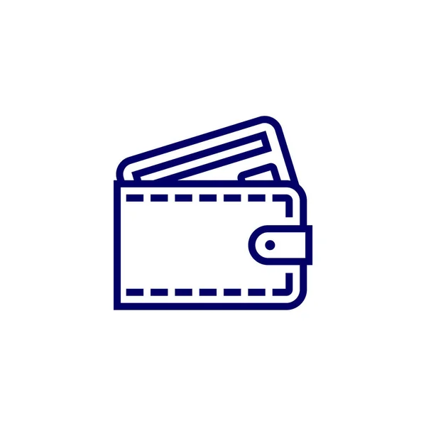 Portmonetka Logo Projektowe Wektor Szablon Koncepcja Logo Firmy Symbol Ikony — Wektor stockowy