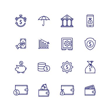 Business mali logo tasarım konsepti, Muhasebe logosu tasarım vektör şablonu, simge