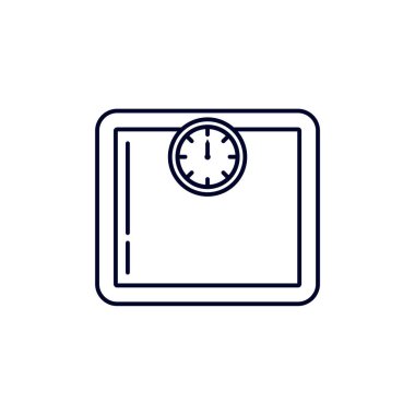 Ağırlık tasarım vektörü, Fitness ekipmanı tasarım ikonu konsept vektörü, Yaratıcı Sembol, İllüstrasyon