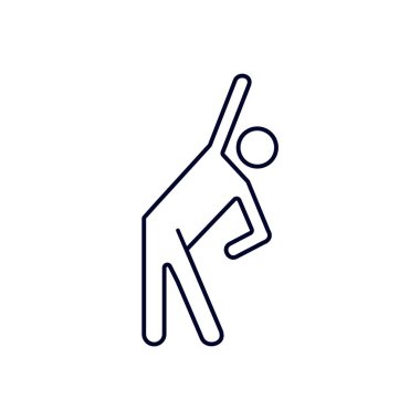 Insanlar spor tasarım vektörü, Fitness ekipman ikonu konsepti, Yaratıcı Spor Sembolü, İllüstrasyon