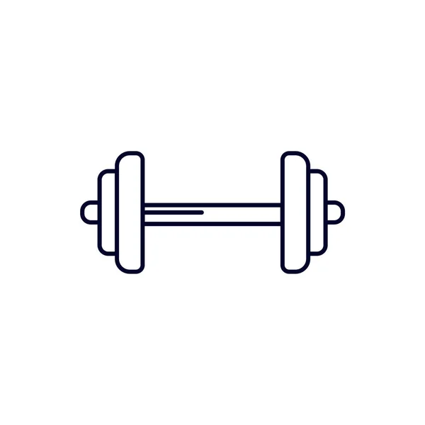 哑铃设计矢量 健身设备图标概念 创意体操符号 — 图库矢量图片