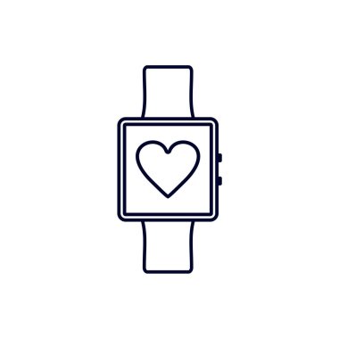 Saatler tasarım vektörü, Fitness ekipmanı ikonu konsepti, Yaratıcı Spor Sembolü, İllüstrasyon