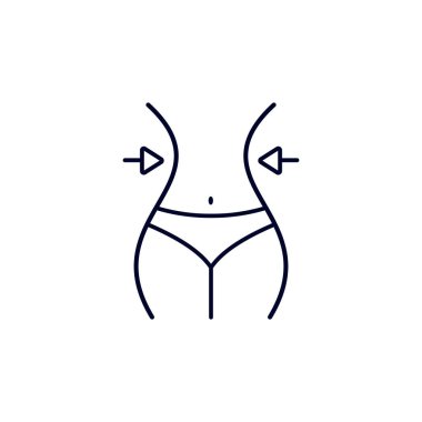 Atletik kadın tasarım vektörü, fitness ekipmanı ikonu konsepti, Yaratıcı Spor Sembolü, İllüstrasyon