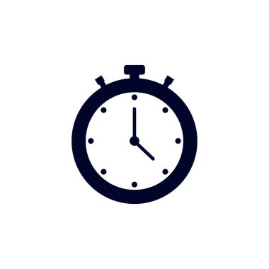 Stopwatch tasarım vektörü, Fitness ekipman ikonu konsepti, Yaratıcı Spor Sembolü, İllüstrasyon