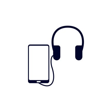 Music Player tasarım vektörü, Fitness ekipman ikonu konsepti, Creative Gym Symbol, Illustration