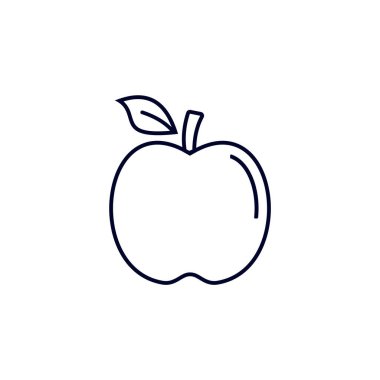 Fitness ikonu için Apple Fruit konsepti, Yaratıcı Spor Sembolü, İllüstrasyon