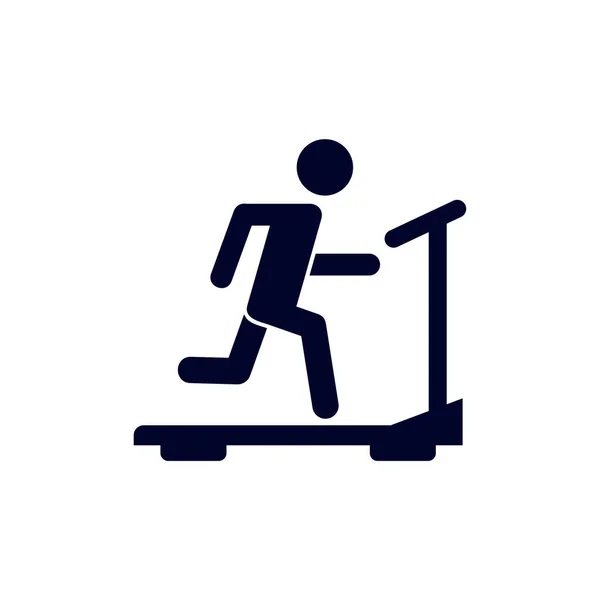 Running Tools Design Vector Fitness Equipment Icon Concept Creative Gym — Stockový vektor