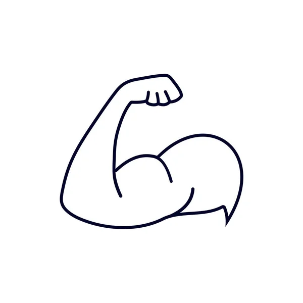 手部肌肉设计矢量 健身设备图标概念 创意体操符号 — 图库矢量图片