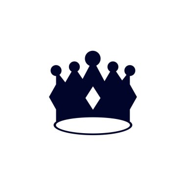 Crown logo vektör şablonu, Yaratıcı Kumar tasarım simgesi İllüstrasyonu