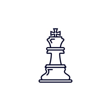 Satranç simgesi logo vektör şablonu, Yaratıcı Kumar tasarım simgesi İllüstrasyonu