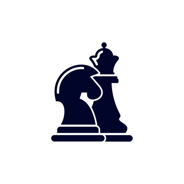 Chess Icon Logo Vector Template Creative Gambling Design Icon Symbol — Stock Vector