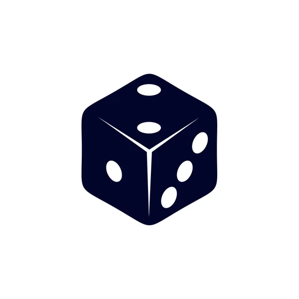 Šablona Vektoru Loga Kostky Symbol Ikony Kreativního Hazardu Ilustrace Ikona — Stockový vektor