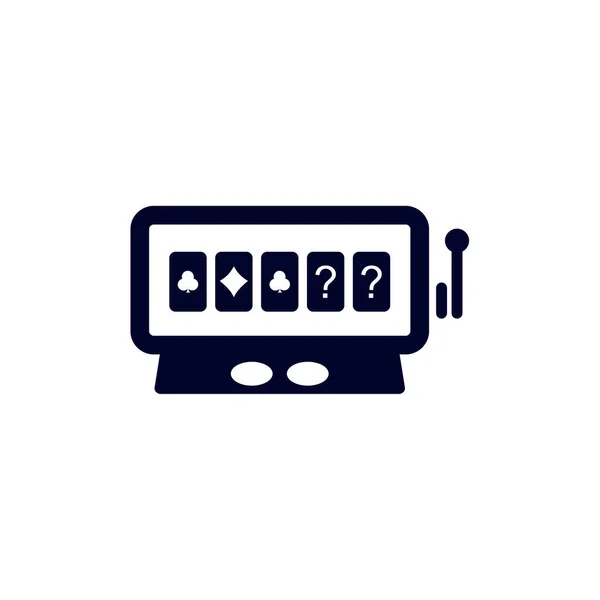 Иконка Машины Казино Векторный Шаблон Логотипа Creative Gambling Дизайн Иконка — стоковый вектор