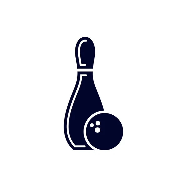 Шаблон Векторного Логотипа Иконки Боулинга Символ Иконки Игорного Дизайна Creative — стоковый вектор
