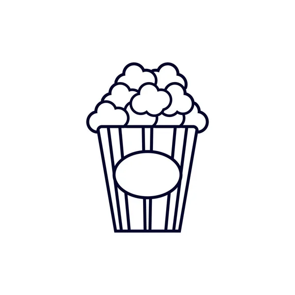 Popcorn Pour Montre Vecteur Logo Icône Film Concept Logo Film — Image vectorielle