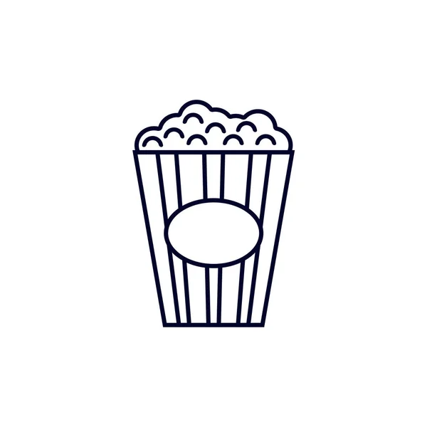 Popcorn Pour Montre Vecteur Logo Icône Film Concept Logo Film — Image vectorielle