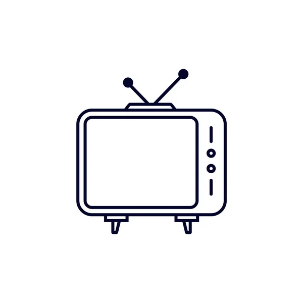 Display Screen Movie Icon Logo Vector Template Creative Movie Logo — Stock Vector