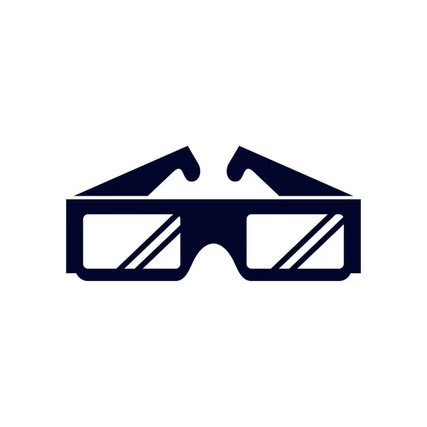 Glasögon För Movie Ikonen Logotyp Vektor Mall Creative Movie Logo — Stock vektor
