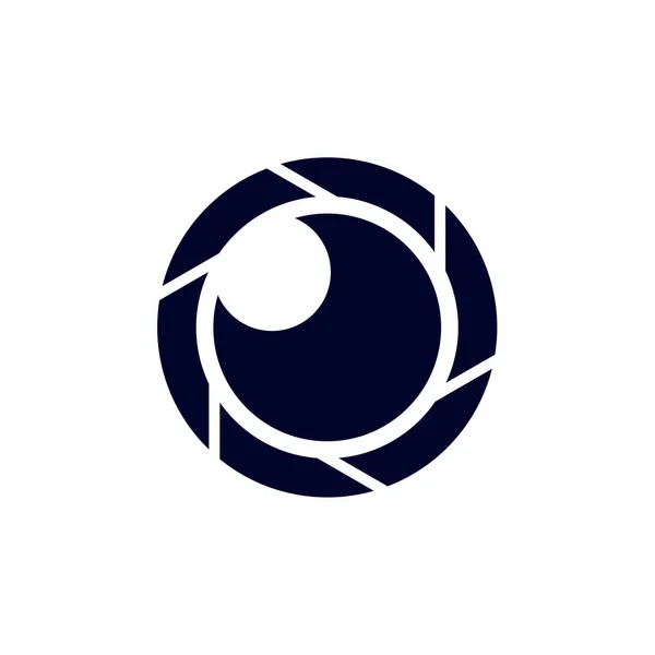 Eye Camera Pictogram Vector Template Creatief Movie Logo Concept Pictogram — Stockvector