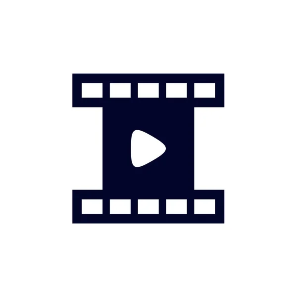 Film Strip Sinema Logo Şablonu, Yaratıcı Film logosu Konsepti, Simge Sembolü, İllüstrasyon