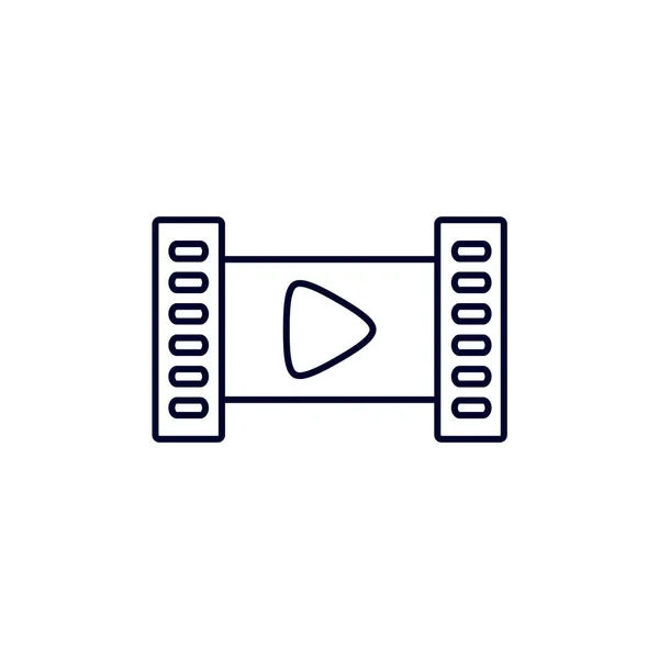 Векторный Шаблон Логотипа Киноленты Концепция Логотипа Creative Movie Символ Иконы — стоковый вектор