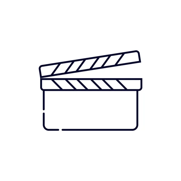 Clapperboard Icon Logo Vector Template Creative Movie Logo Concept Icon — Stock Vector