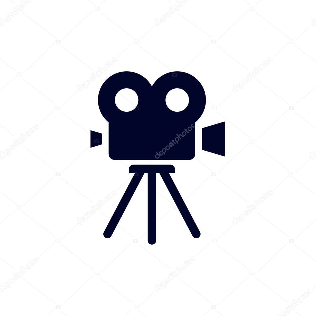 Video Camera icon logo vector template, Creative Movie logo concept, Icon symbol, Illustration
