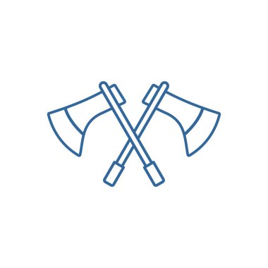 Ax açık hava logo tasarım vektör şablonu, açık hava logo tasarım konsepti, simge sembolü