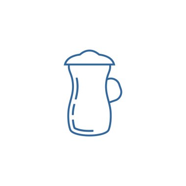 Bardak logosu tasarımı vektör şablonu, seyahat logosu tasarımı konsepti, simge sembolü