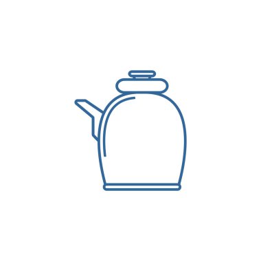 Bardak logosu tasarımı vektör şablonu, seyahat logosu tasarımı konsepti, simge sembolü