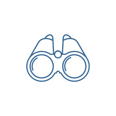 Dürbün logo tasarım vektör şablonu, açık hava logo tasarımı konsepti, simge sembolü